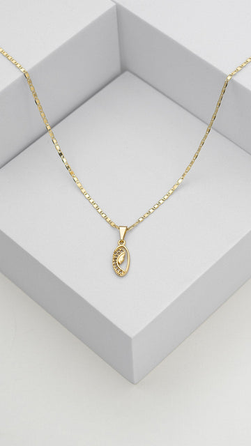 Dije Virgen Niña Cristal