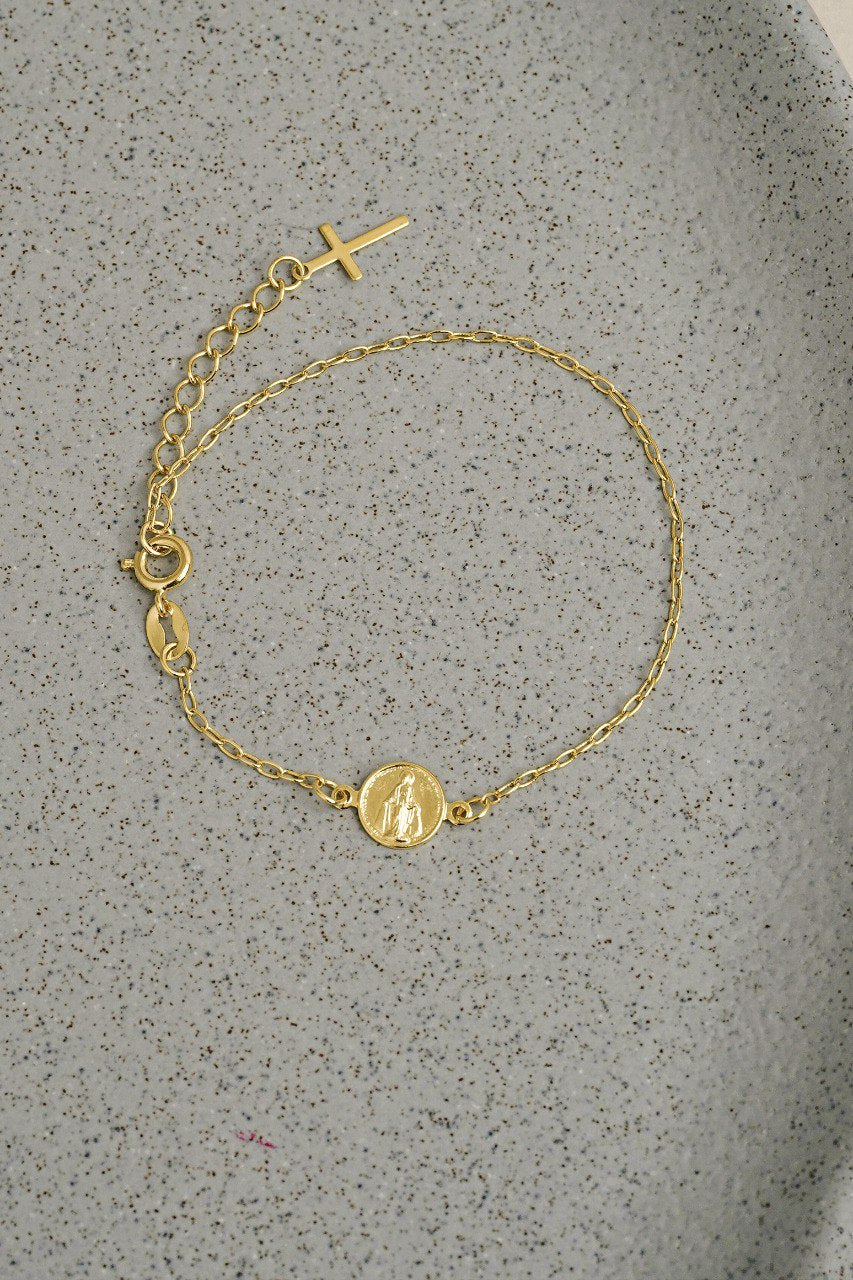 Pulsera Virgen Milagrosa 16.5 Cms Extensor