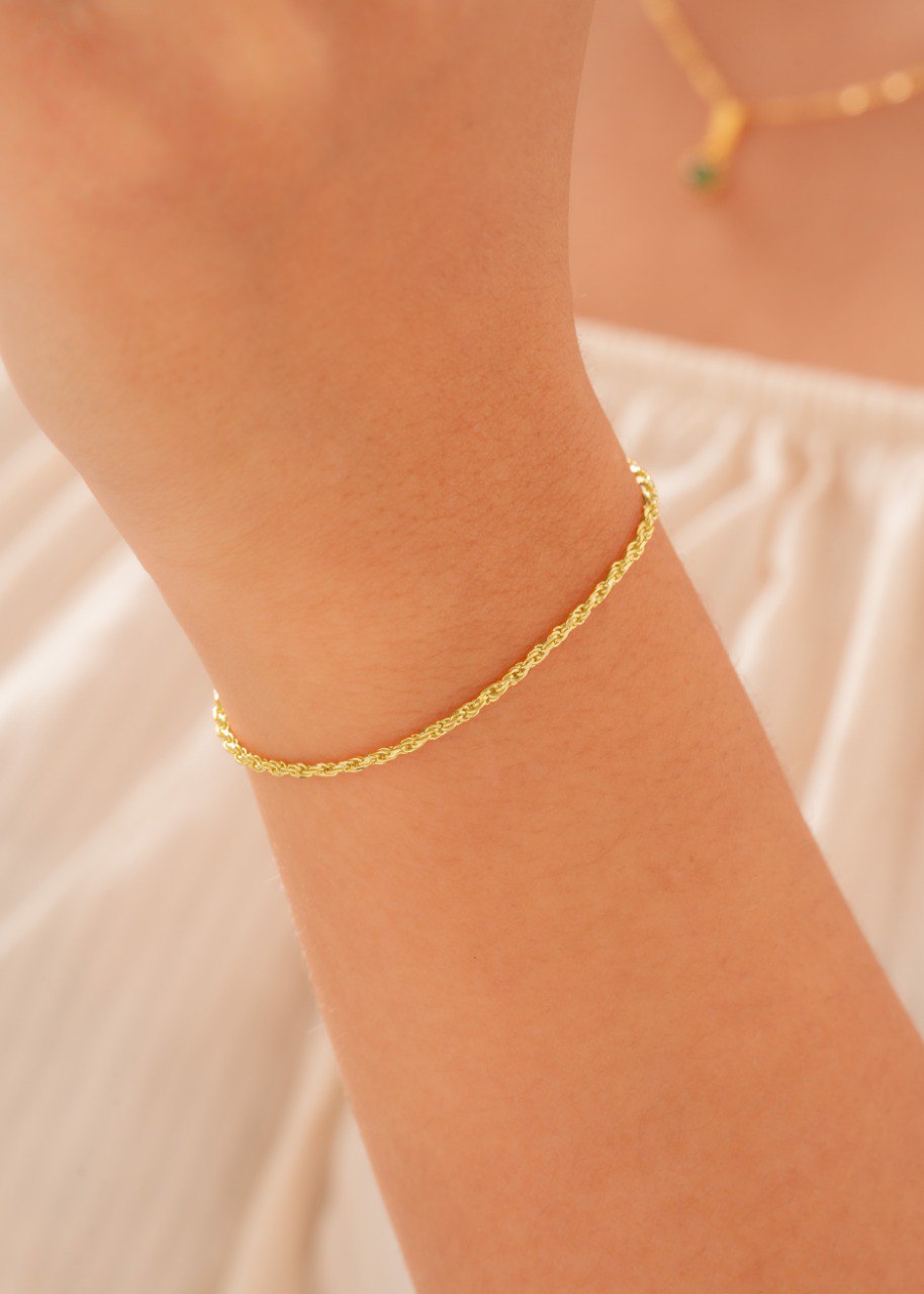 Pulsera Lazo Diamantado 1.7 mm 18 cms