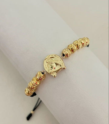 Pulsera Caballo con balin diamantado #6