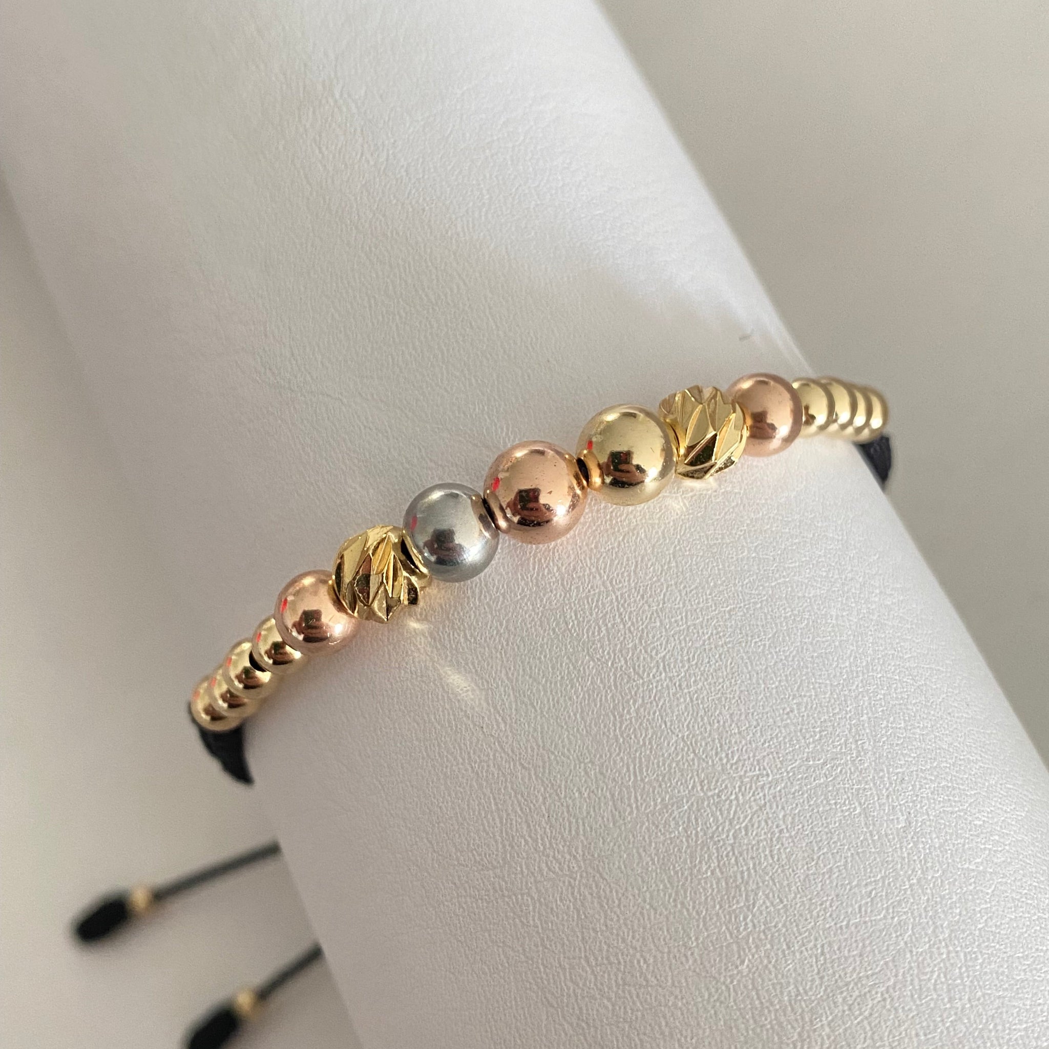 Pulsera Diamantada 3 Oros  🤩