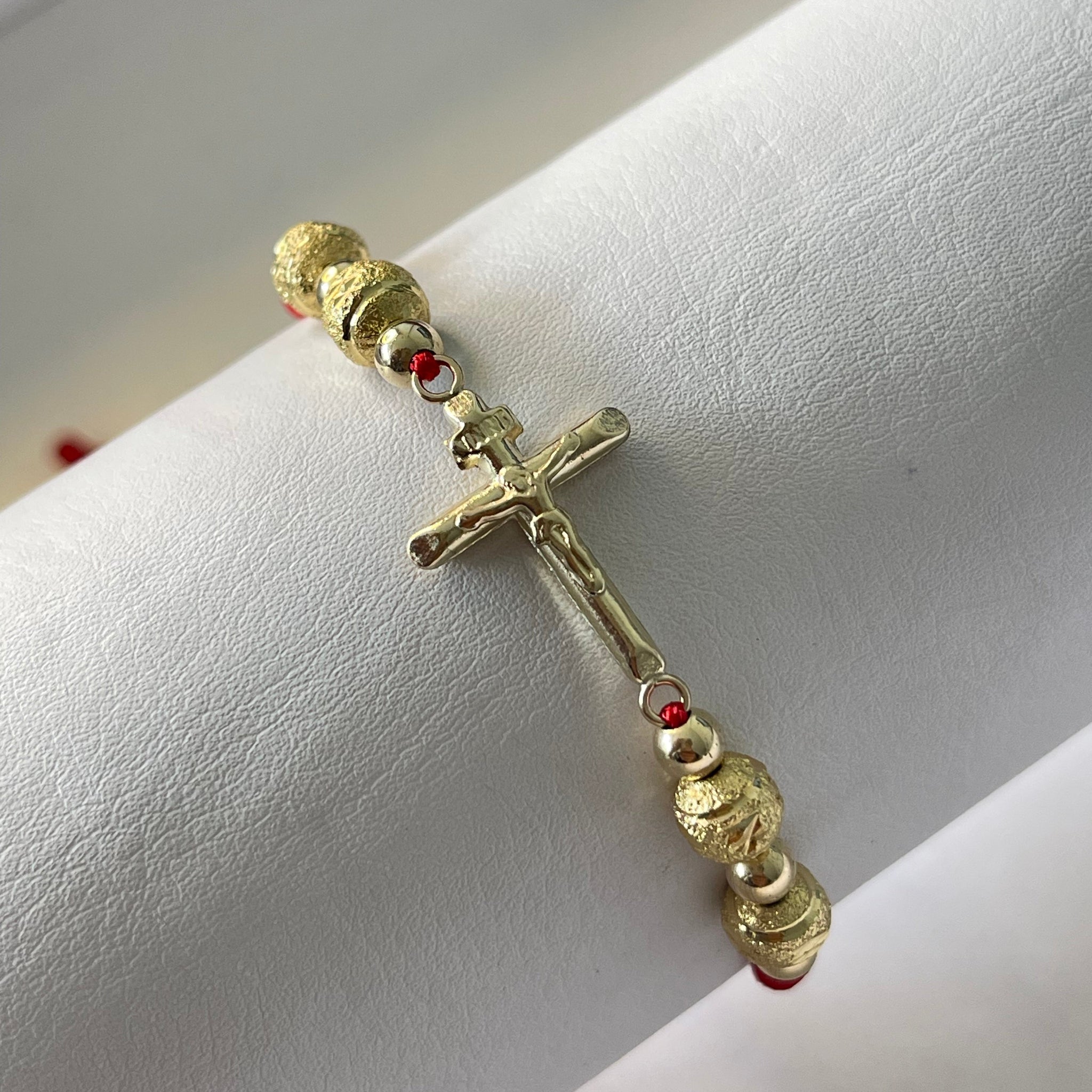 Pulsera Cruz diamantada