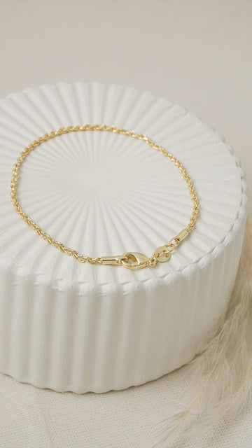 Pulsera Lazo Diamantado 1.7 mm 18 cms