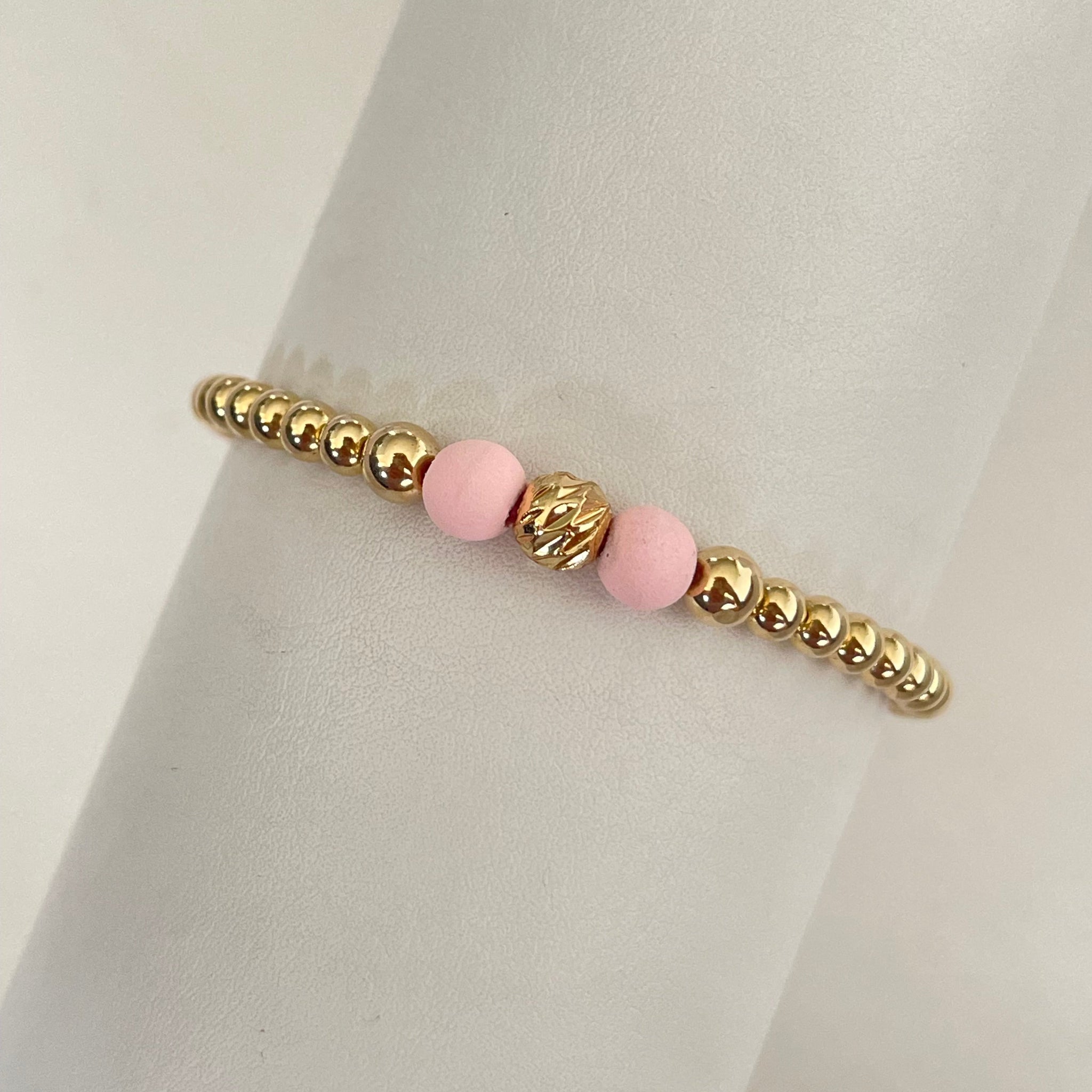 Pulsera diamantada rosada