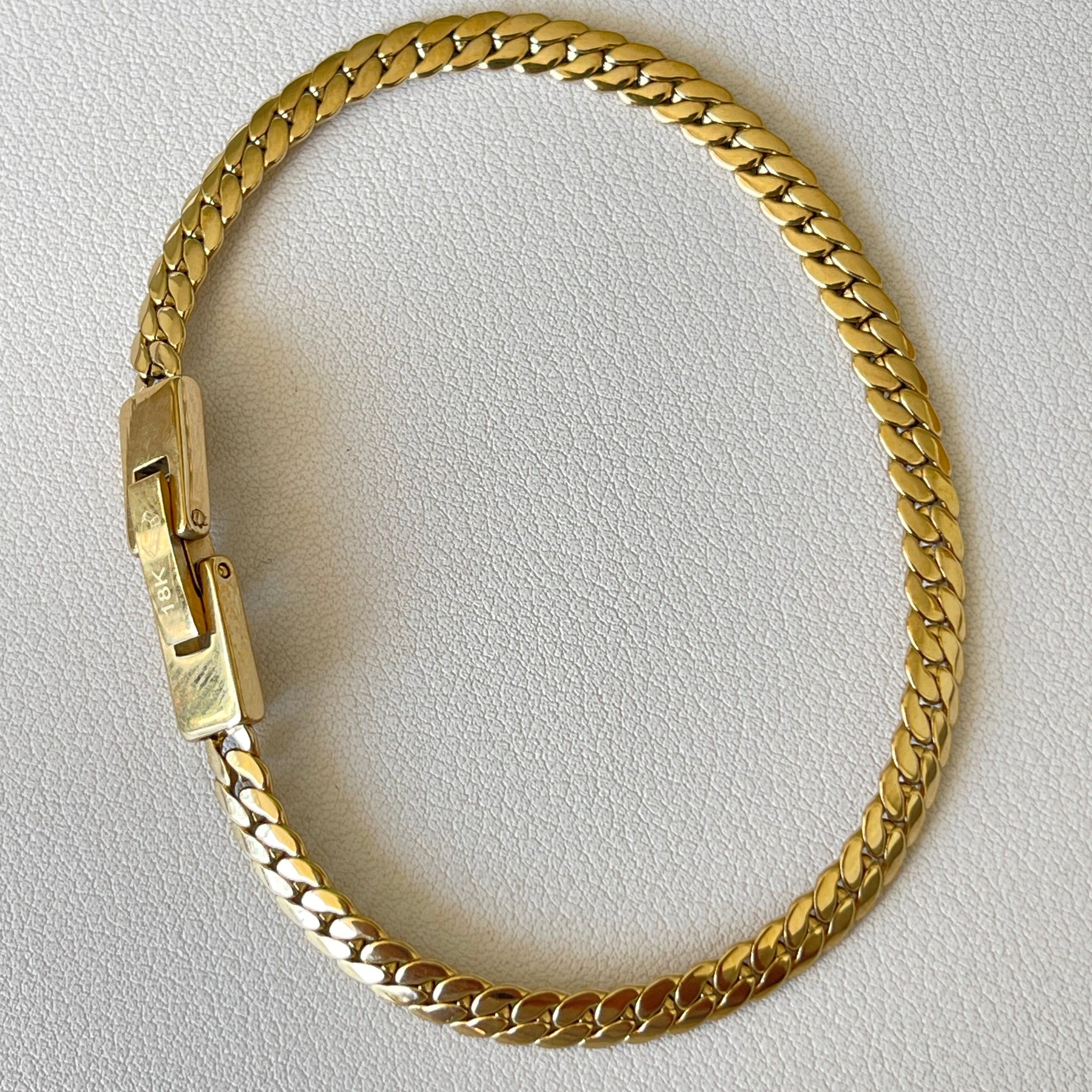 Esclava Tejido Serpiente 4mm Alta Gama
