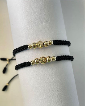 Juego Pulsera Balin #4, #5 y balin #6 Diamantado 2 x
