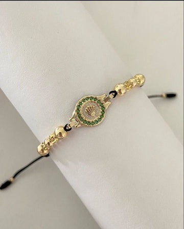 Pulsera Rolex con balines lisos y diamantados #4