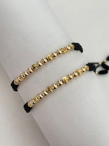 Juego Pulsera con Balin liso e italiano #4 2 x
