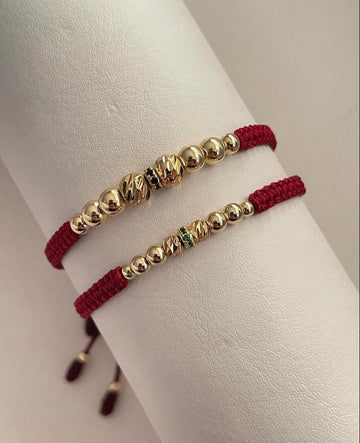 Juego Pulsera de Balines Lisos #3, #4 y #5 y balines diamantados #4 y #6 2 x