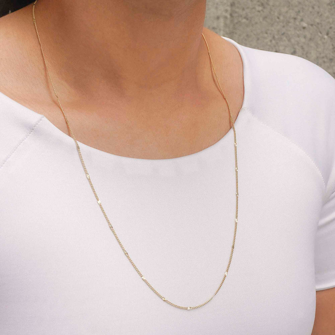 Cadena Cubana con Destellos ( 60cms )